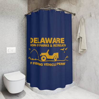 Delaware Parks & Recreation Surf Fishing Permit Shower Curtain