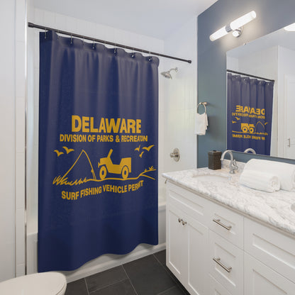 Delaware Parks & Recreation Surf Fishing Permit Shower Curtain