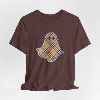 Boujee "Booburry" Plaid Ghost Halloween Tee Shirt