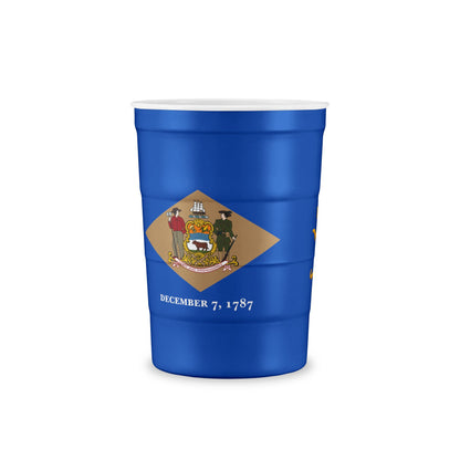 Blue Surf Fishing Steel Cup — Delaware Recreation Permit Design State Flag