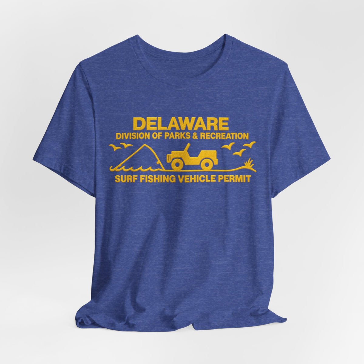 Delaware Surf Fishing Vehicle Permit Tee — Coastal Parks & Recreation Shirt