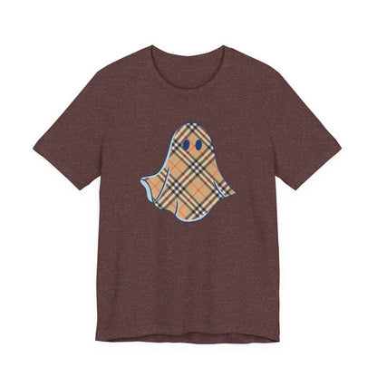 Boujee "Booburry" Plaid Ghost Halloween Tee Shirt