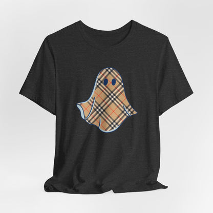Boujee "Booburry" Plaid Ghost Halloween Tee Shirt