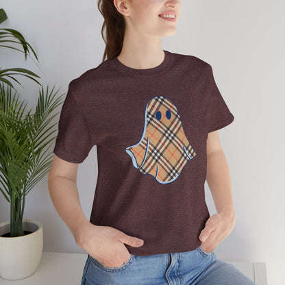 Boujee "Booburry" Plaid Ghost Halloween Tee Shirt