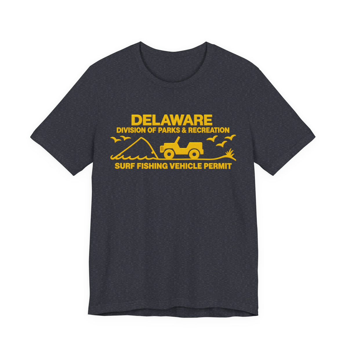 Delaware Surf Fishing Vehicle Permit Tee — Coastal Parks & Recreation Shirt