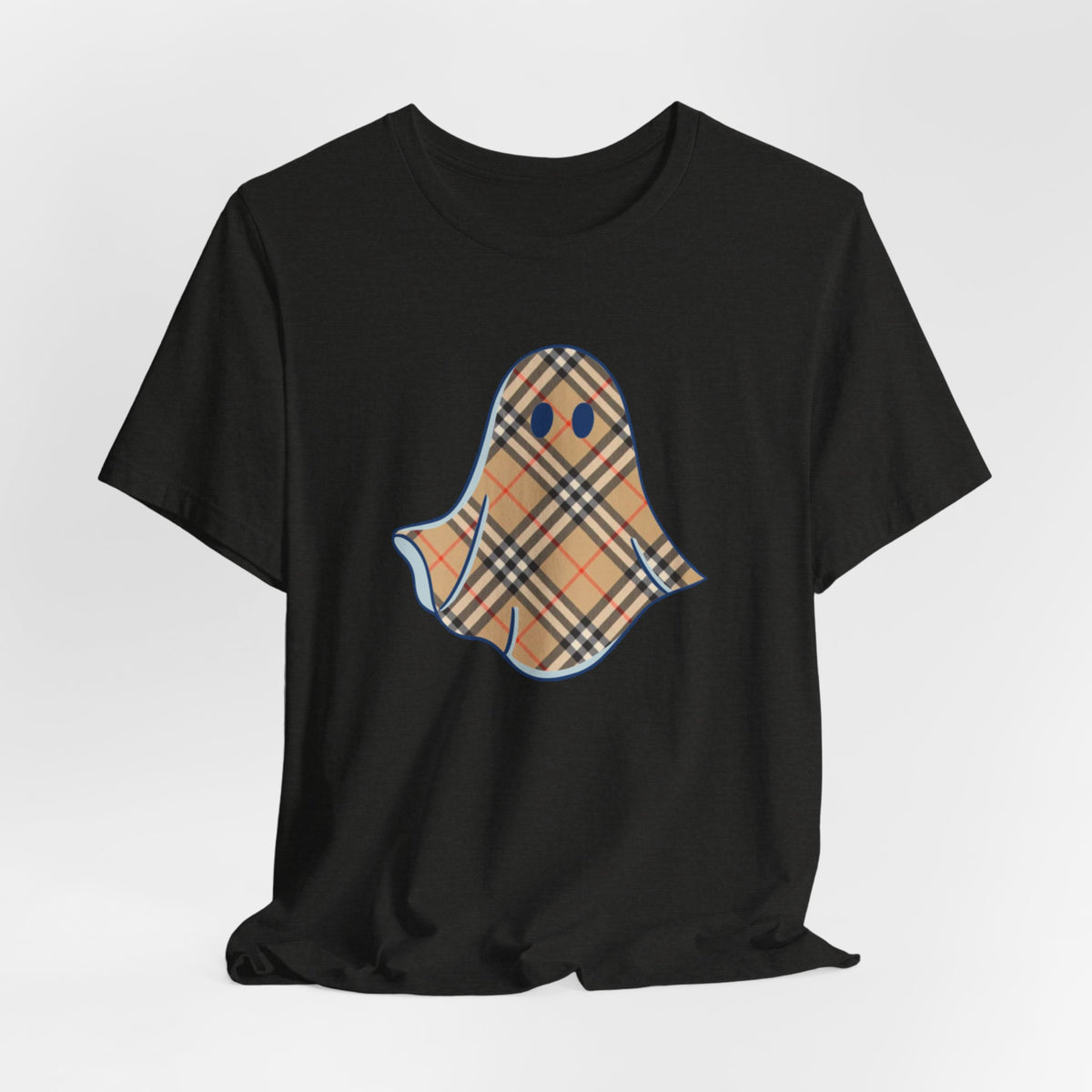 Boujee "Booburry" Plaid Ghost Halloween Tee Shirt