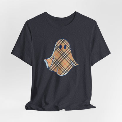 Boujee "Booburry" Plaid Ghost Halloween Tee Shirt