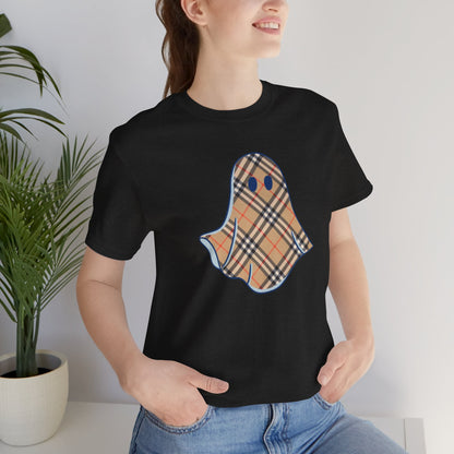 Boujee "Booburry" Plaid Ghost Halloween Tee Shirt