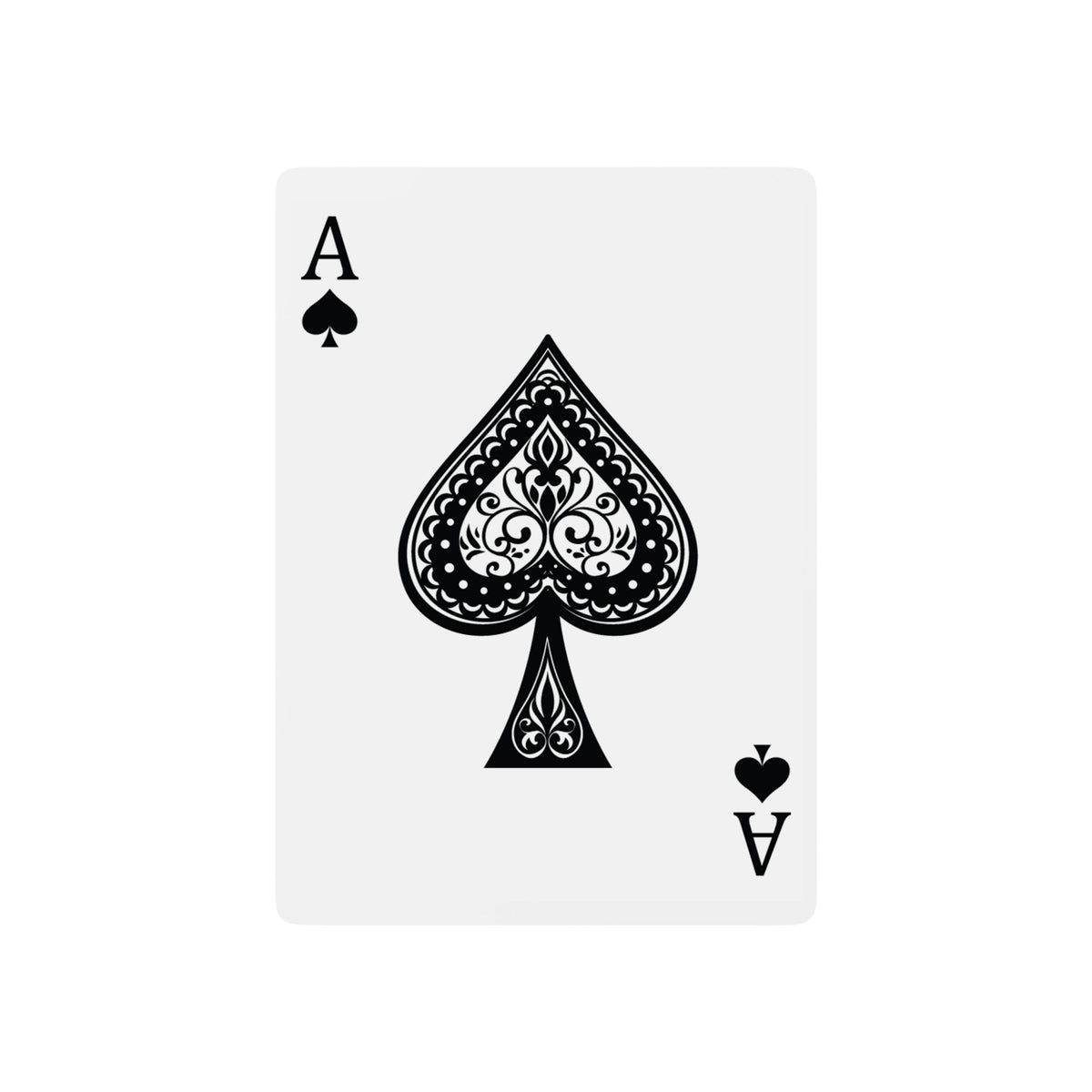 Delaware Surf Fishing Permit Playing Cards — Deck of Poker Cards with Ace Spade Design