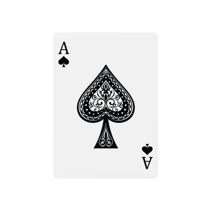 Delaware Surf Fishing Permit Playing Cards — Deck of Poker Cards with Ace Spade Design