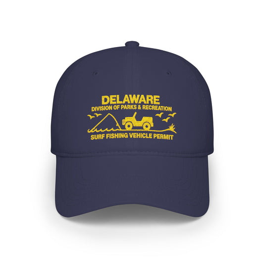 Delaware Parks & Recreation Surf Fishing Vehicle Permit Embroidered Cap