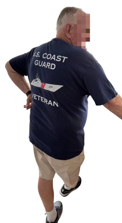 U.S. Coast Guard VETERAN Unisex garment-dyed pocket t-shirt