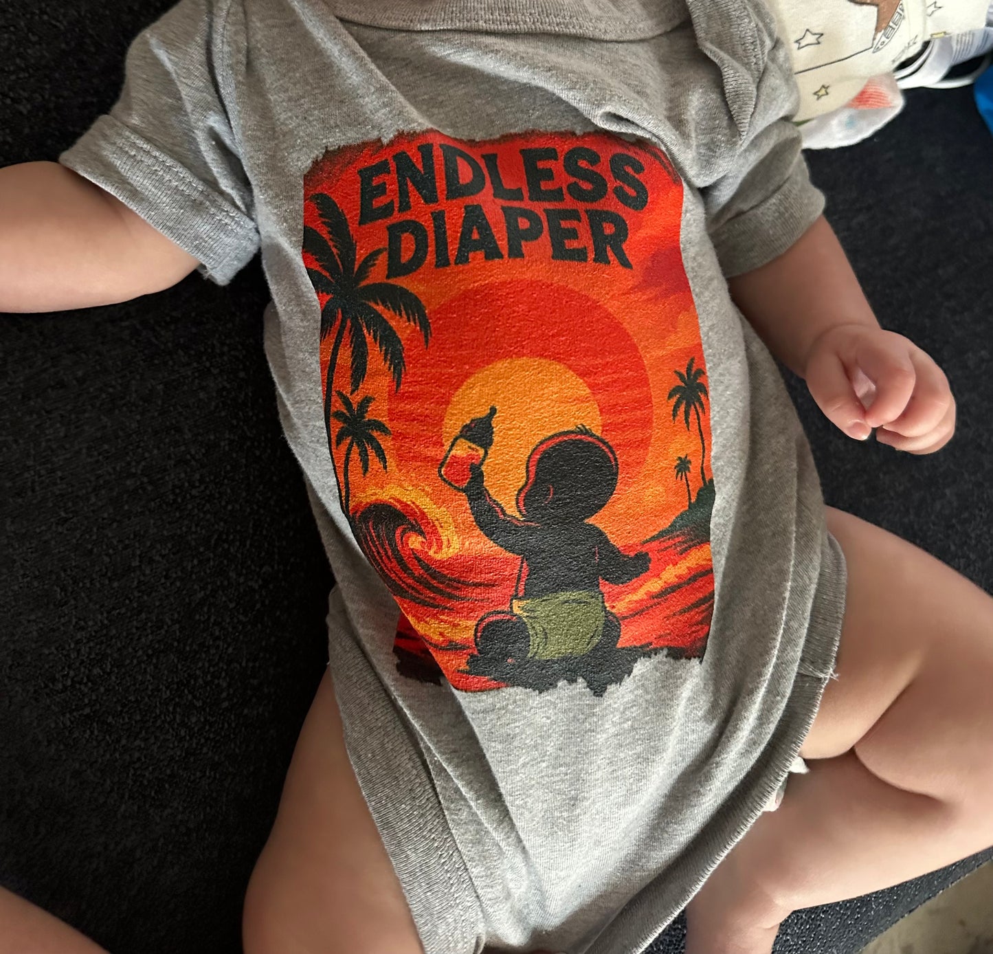 Endless Diaper Baby short sleeve one piece