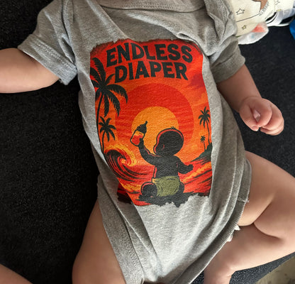 Endless Diaper Baby short sleeve one piece