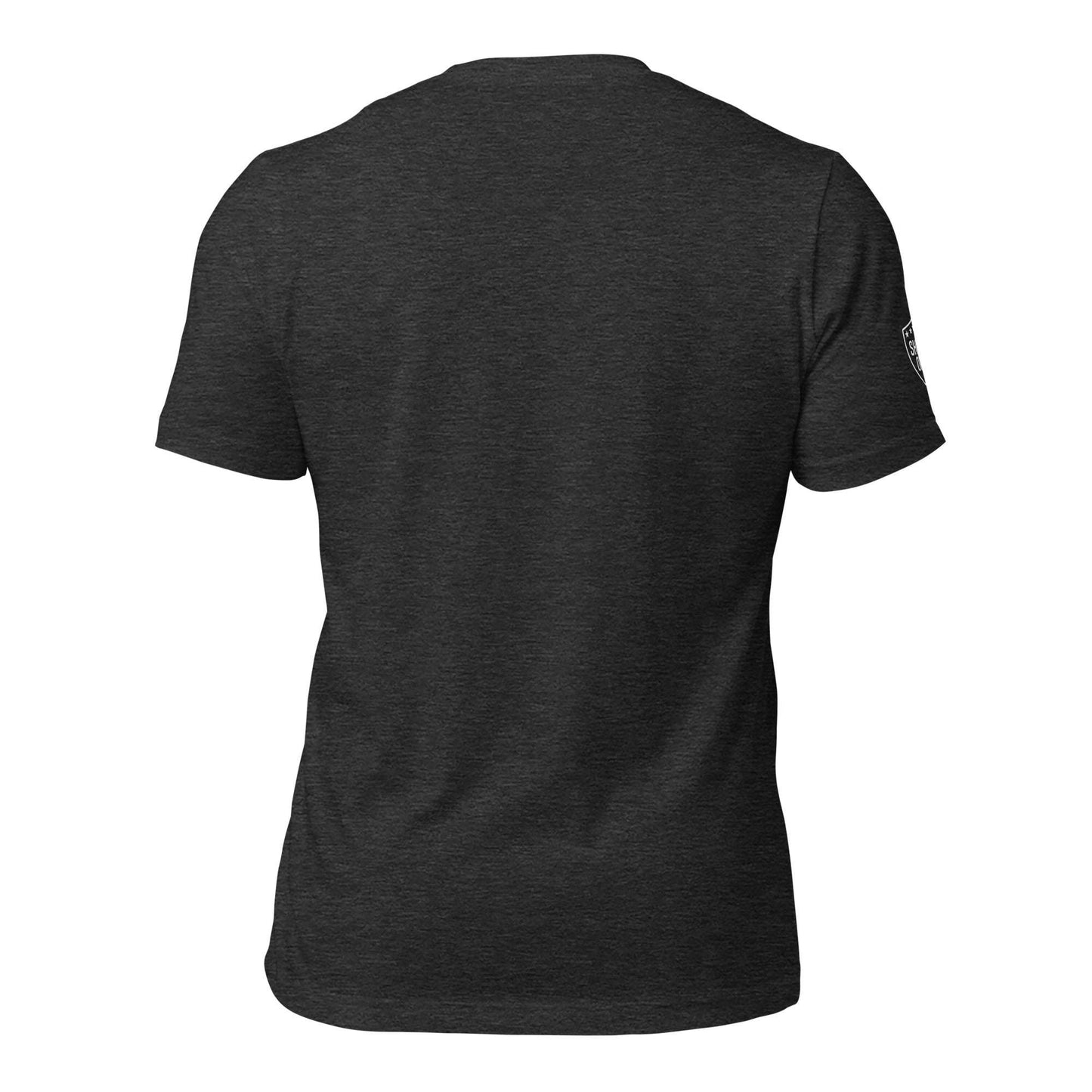 80s highway patrol motor cop t-shirt front black heather